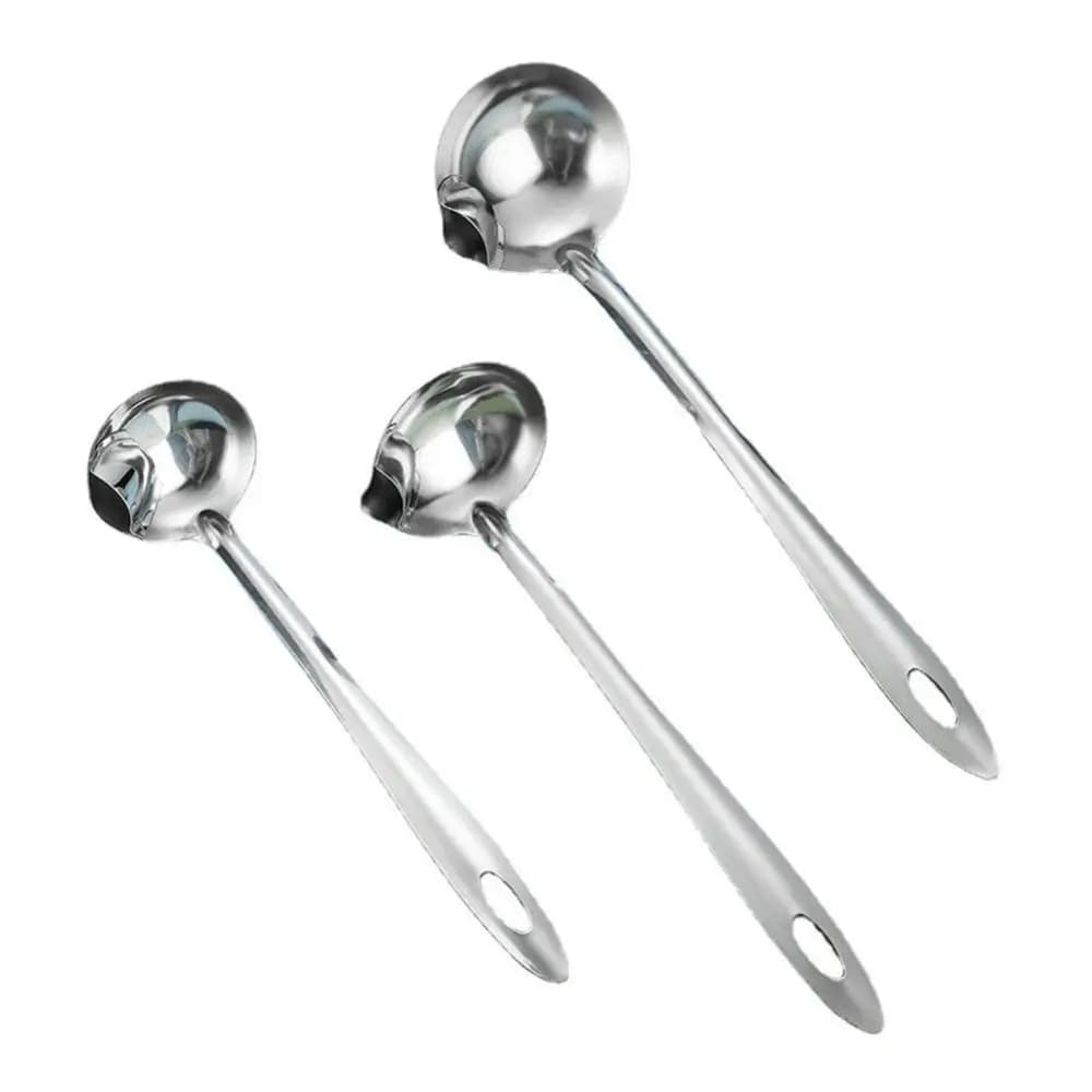 Cuillère passoire pour séparation de soupe à l'huile