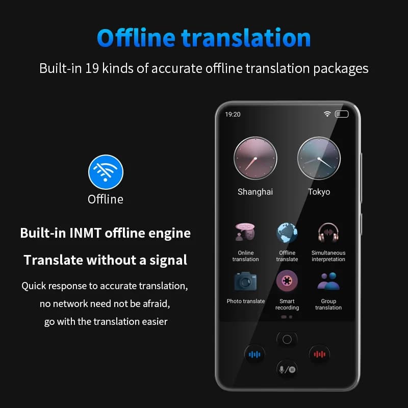 Dispositif de traduction de langue prenant en charge 138 traducteur d'idiomes en tiempo