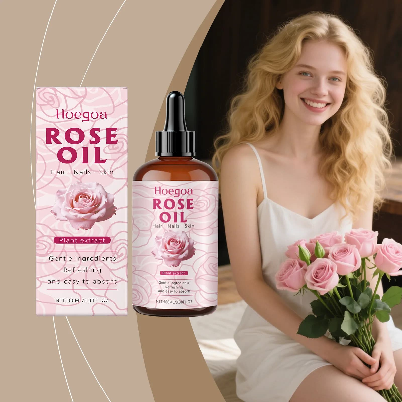 Huile de Rose pour le visage