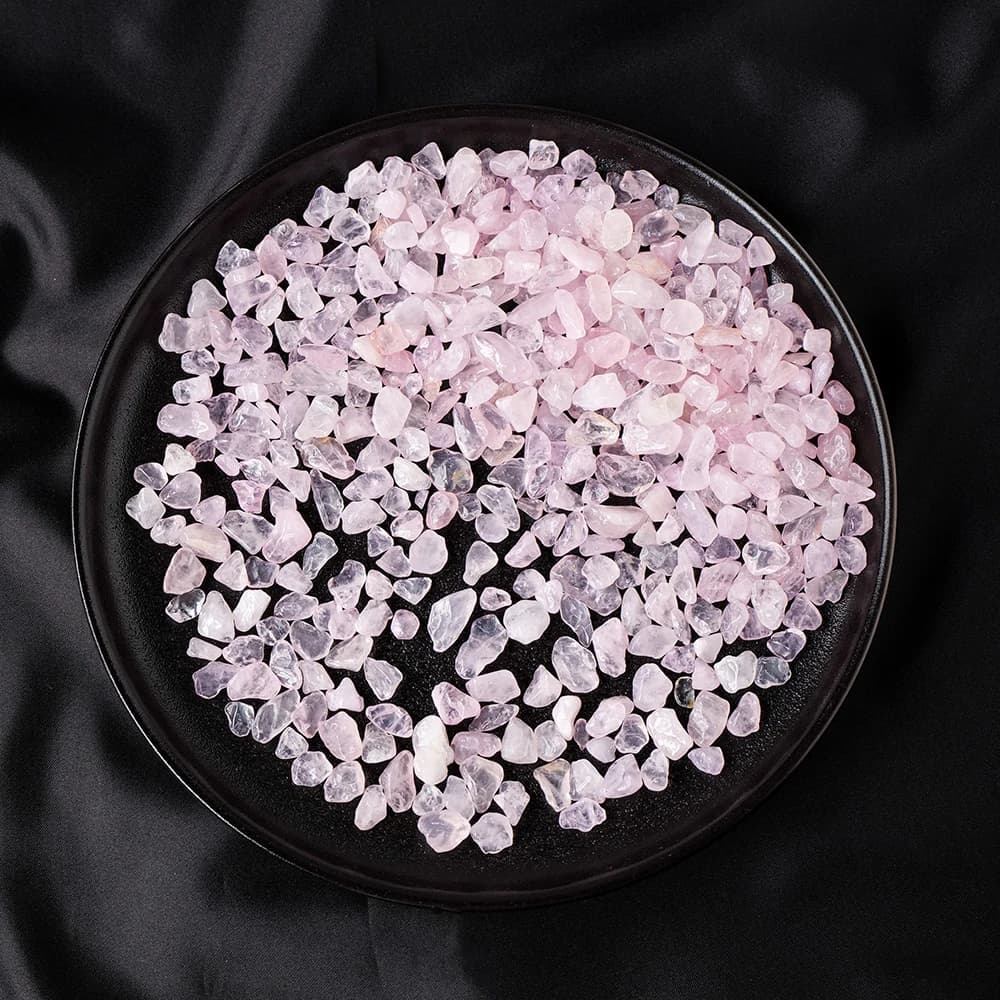 100 g/sac pierres naturelles Quartz Rose matériel cristal gravier pierre puces minerai minéraux Reiki spécimen