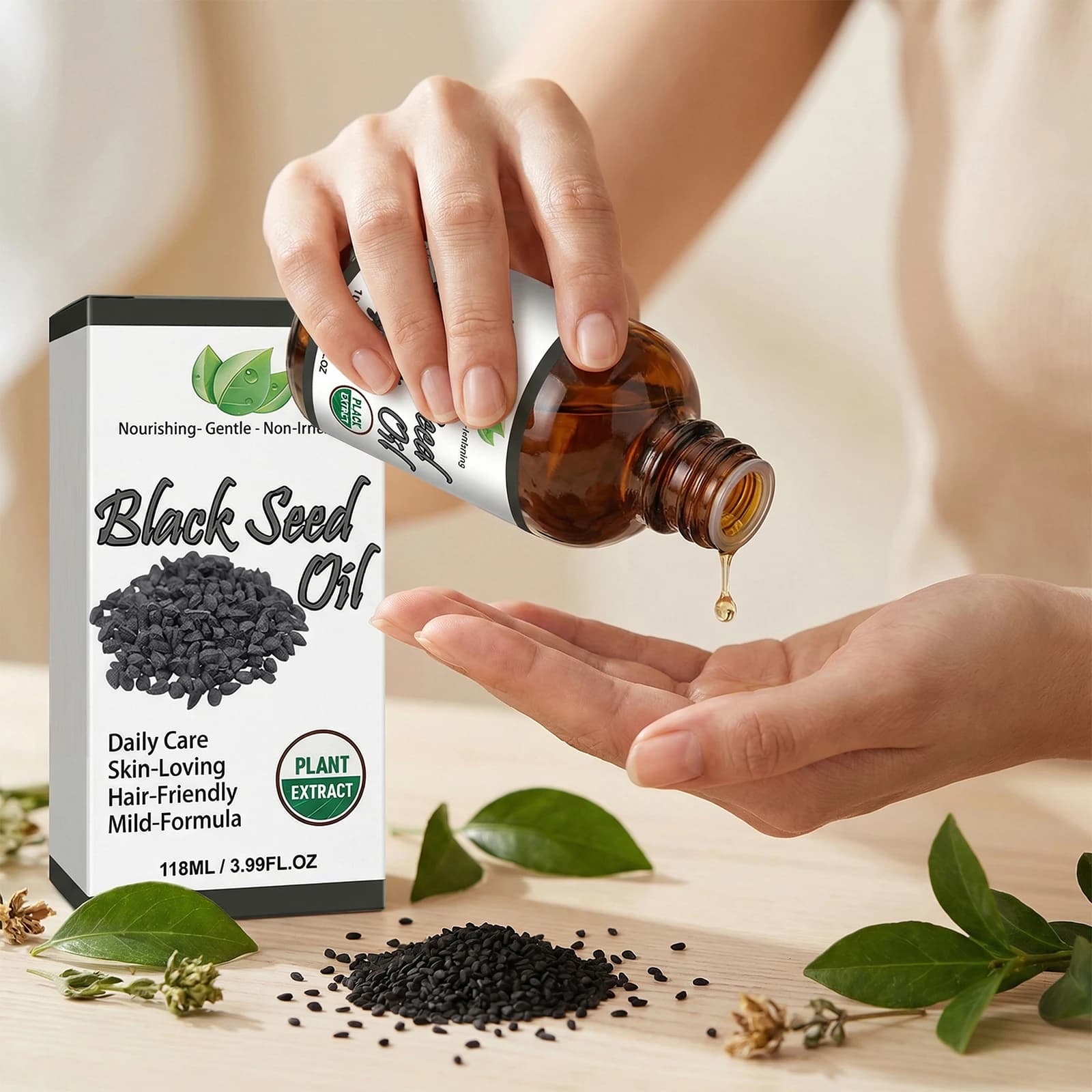 Huile de Nigelle Bio pour Cheveux