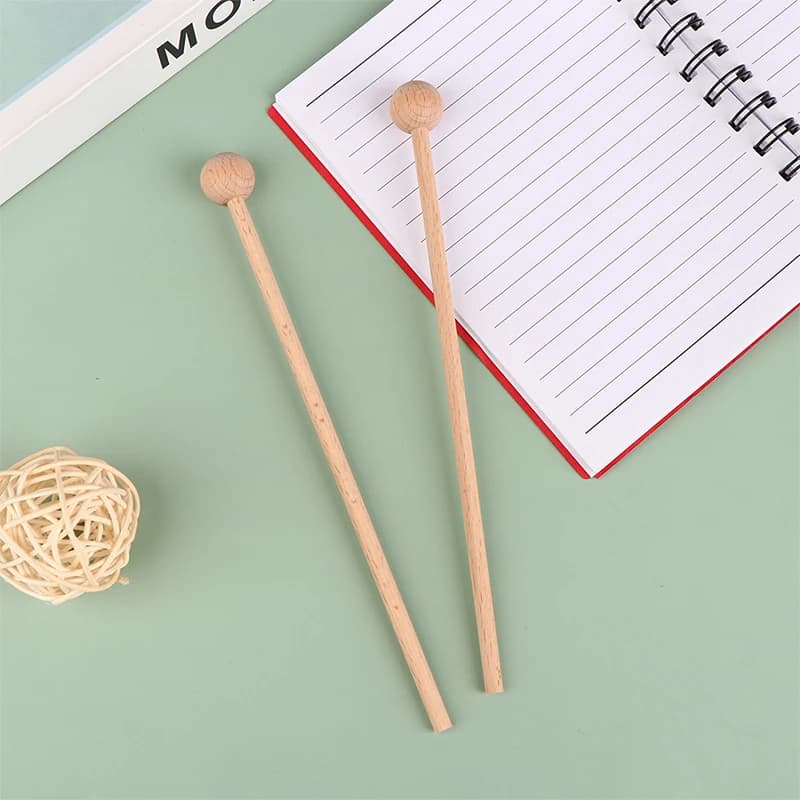 Marteau PerSCH en bois massif pour enfants, baguettes pour xylophone, 1 paire