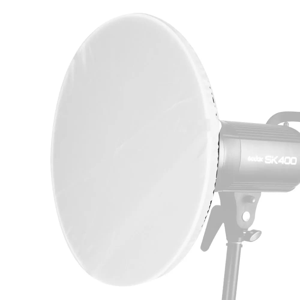 Diffuseur translucide blanc doux de 22 pouces (55 cm) pour réflecteur de beauté de studio