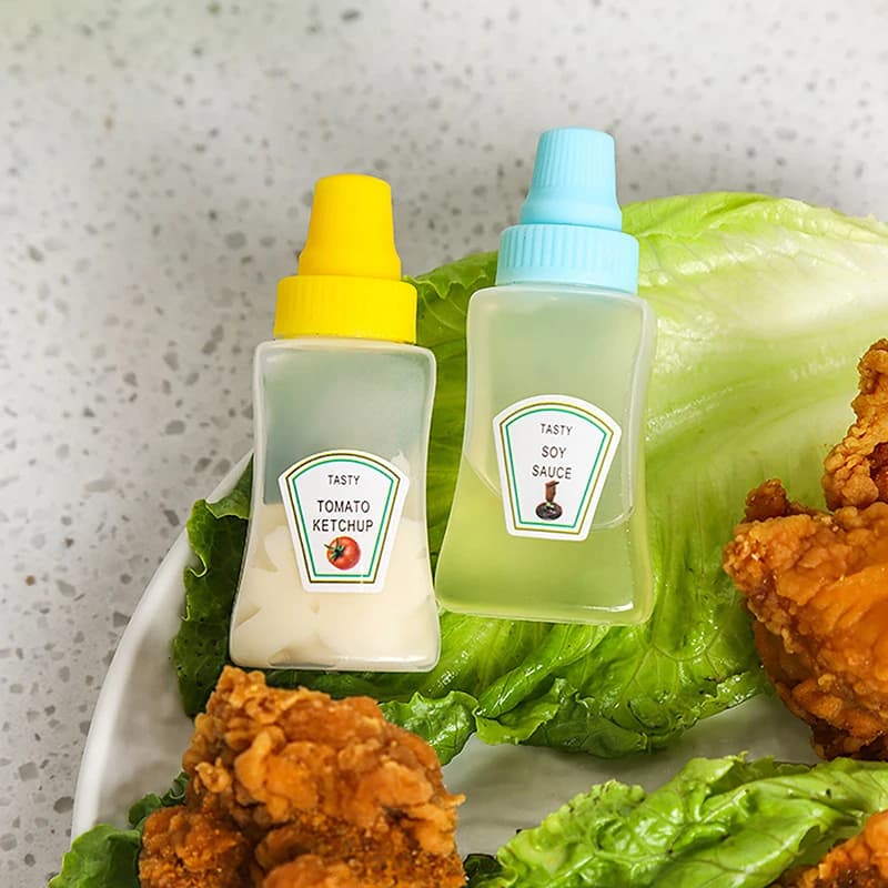 1/2/4 pièces/ensemble Mini Sauce tomate salade pansement huile vaporisateur bouteille Portable petit récipient