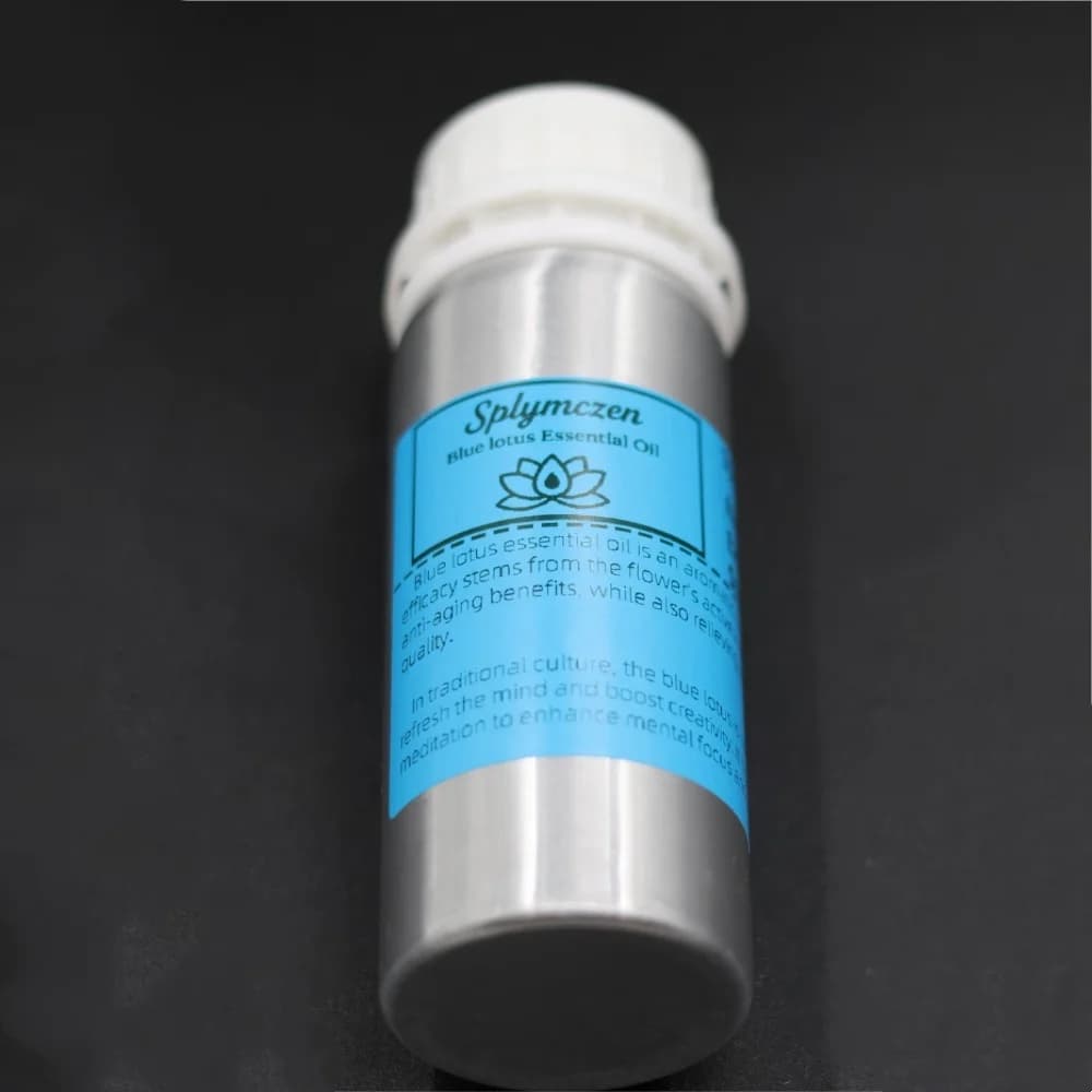 Huile essentielle de lotus bleu bio | Grade de luxe pour la parfumie et la thérapie cutanée | Aide au sommeil et à la
