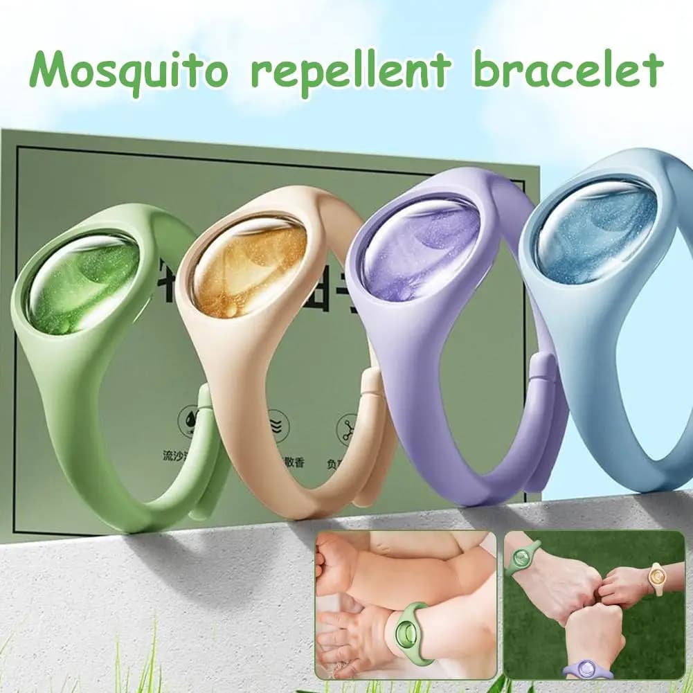 Bracelet anti-moustiques à l'huile végétale naturelle
