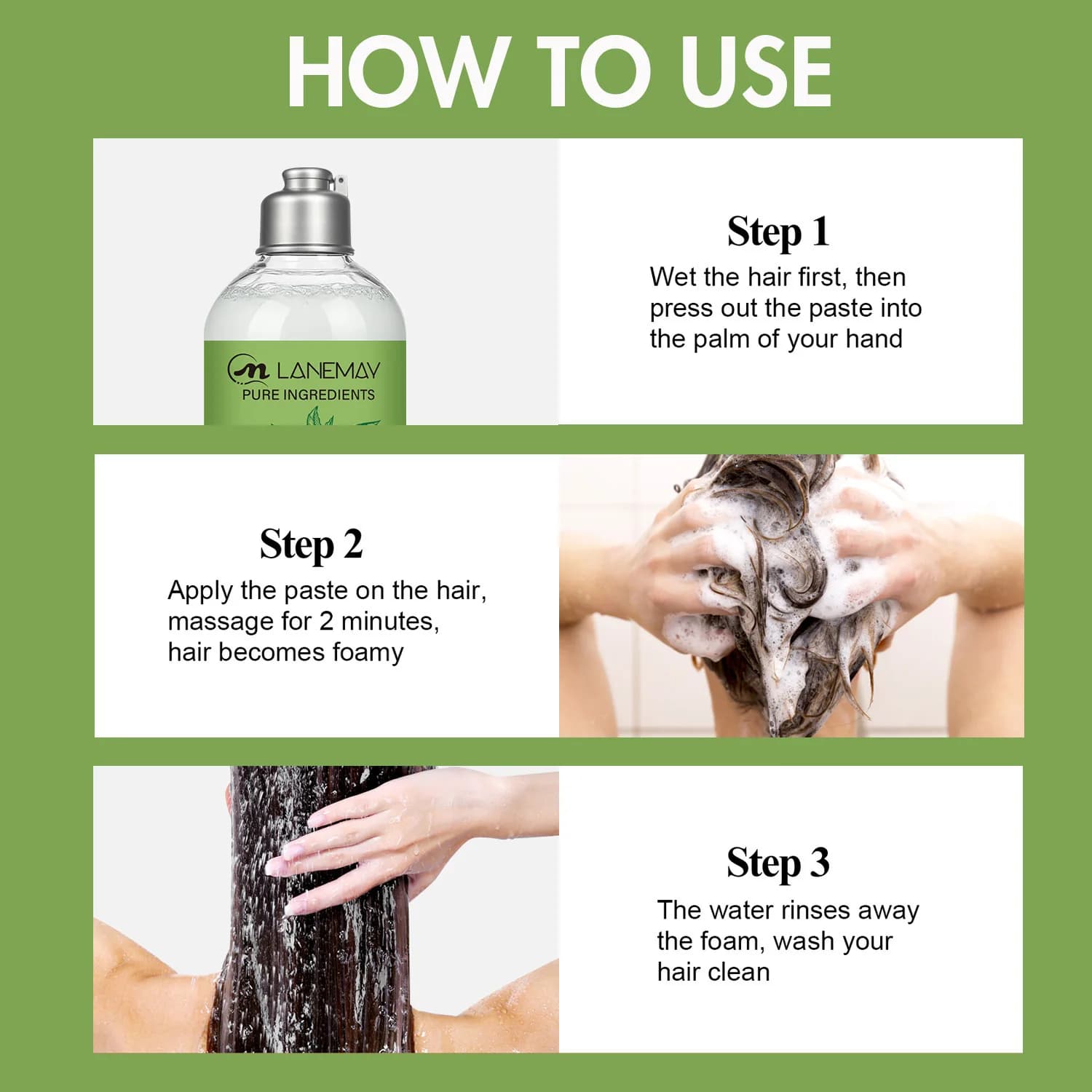 Shampoo à l'arbre à thé – 300 ml. Formulé avec de l'huile essentielle d'arbre à thé, du romarin et de l'huile d'argan pour nettoyer et clarifier les cheveux et le cuir chevelu.