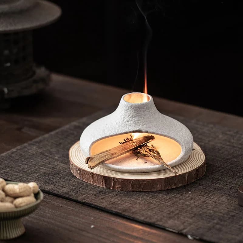 Diffuseur d'arôme en céramique pour cheminée, petit brûleur d'encens, brûleur d'arôme, ornements d'ambiance décoratifs pour la maison