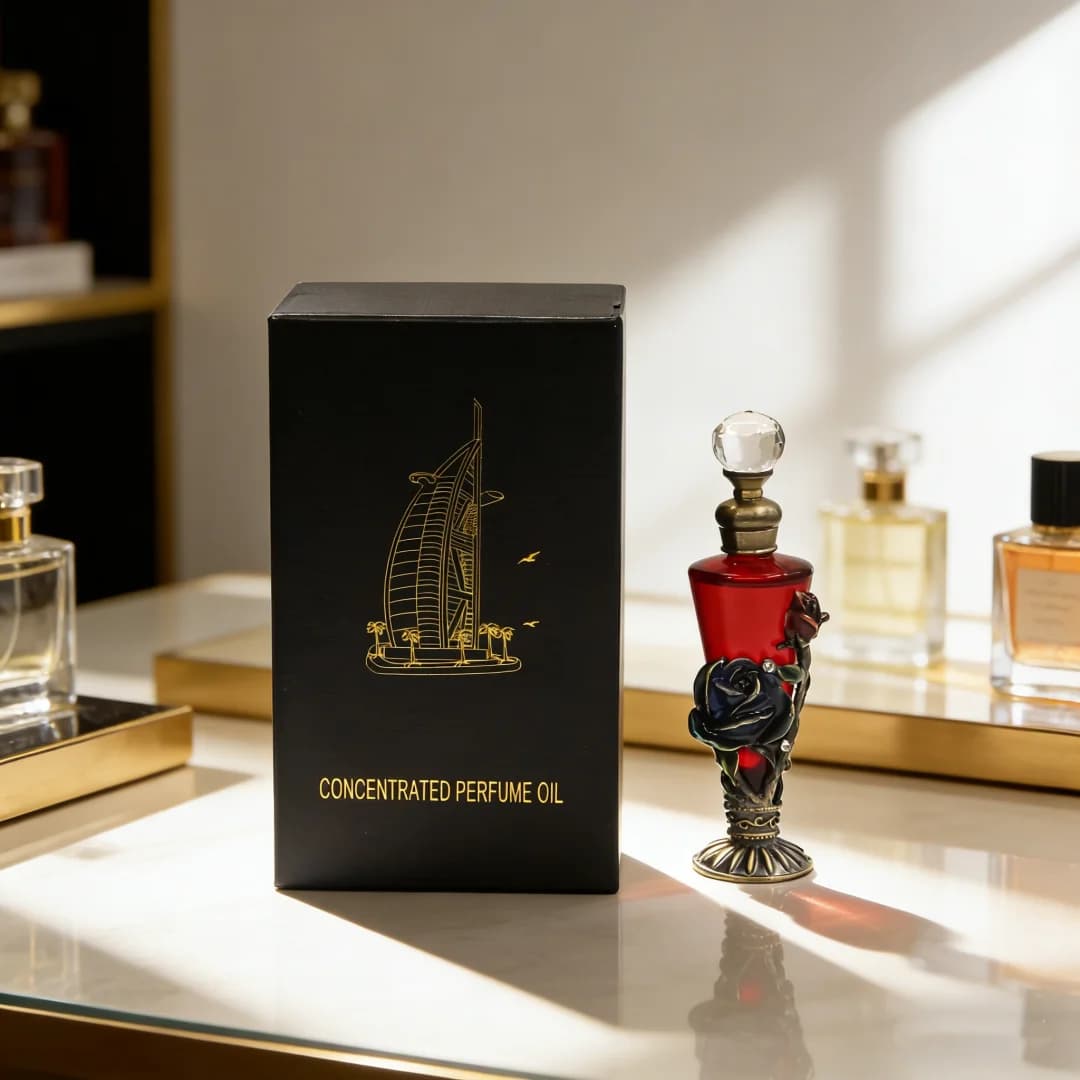 Parfum arabe pour femmes, huile de parfum arabe en roll-on, senteur florale de bois de santal, eau de parfum, parfums uniques et raffinés.