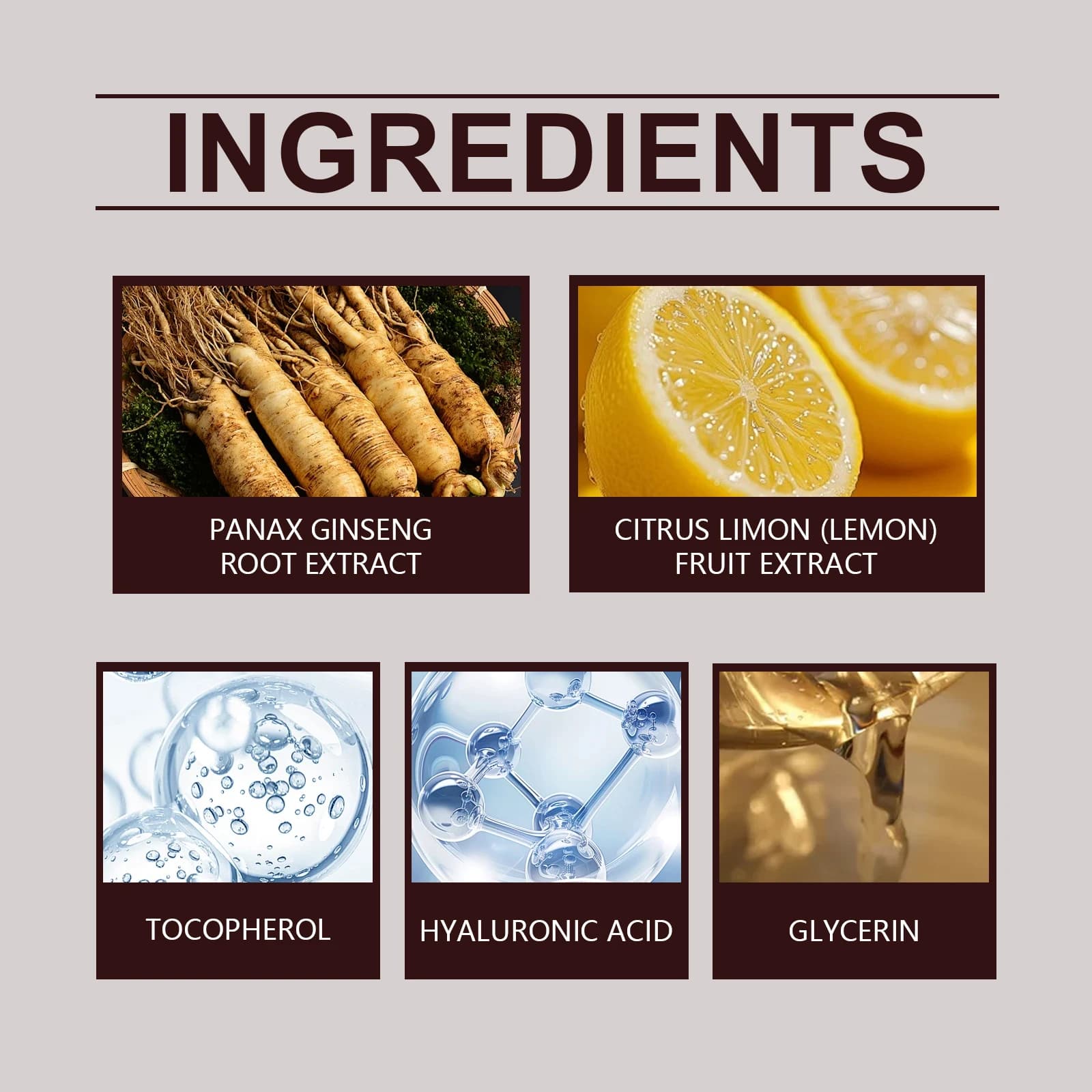 Extrait de Ginseng huile essentielle pour le visage raffermissant estompe les ridules hydratant rajeunissement de la peau Essence nourrissante Non grasse pour le visage