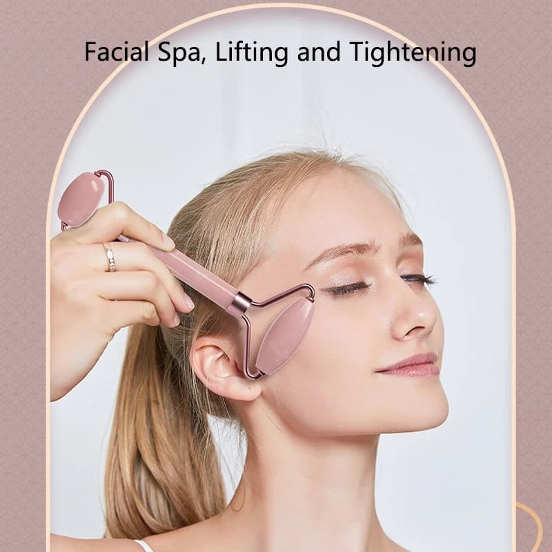 Rouleau de massage pour le visage et le cou, planche de Guasha, résine, cristal non rose, diversifier, beauté, massage à double extrémité, outils de soins de la peau