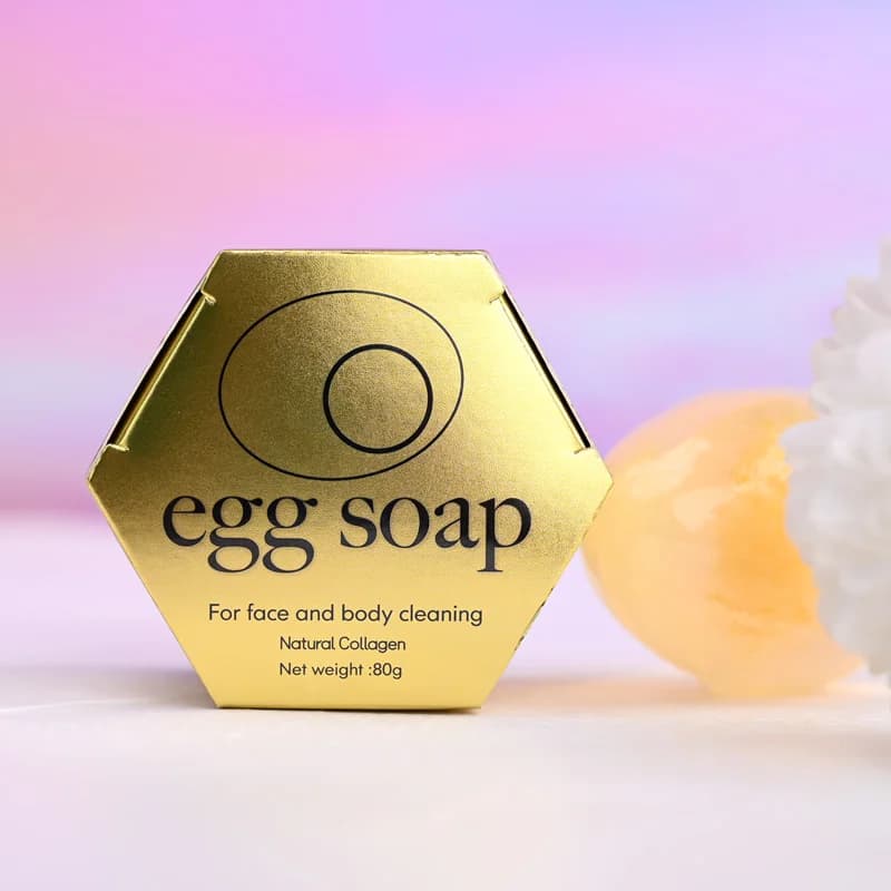 Savon aux œufs au collagène, 80g, pour un nettoyage en profondeur, huile hydratante, contrôle du bain, huile essentielle