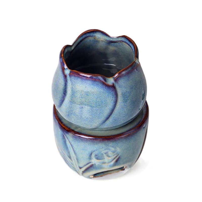 Brûleur d'encens en céramique, tulipe, huile essentielle, bougie, huile, accessoires de parfum de maison, décorations de maison