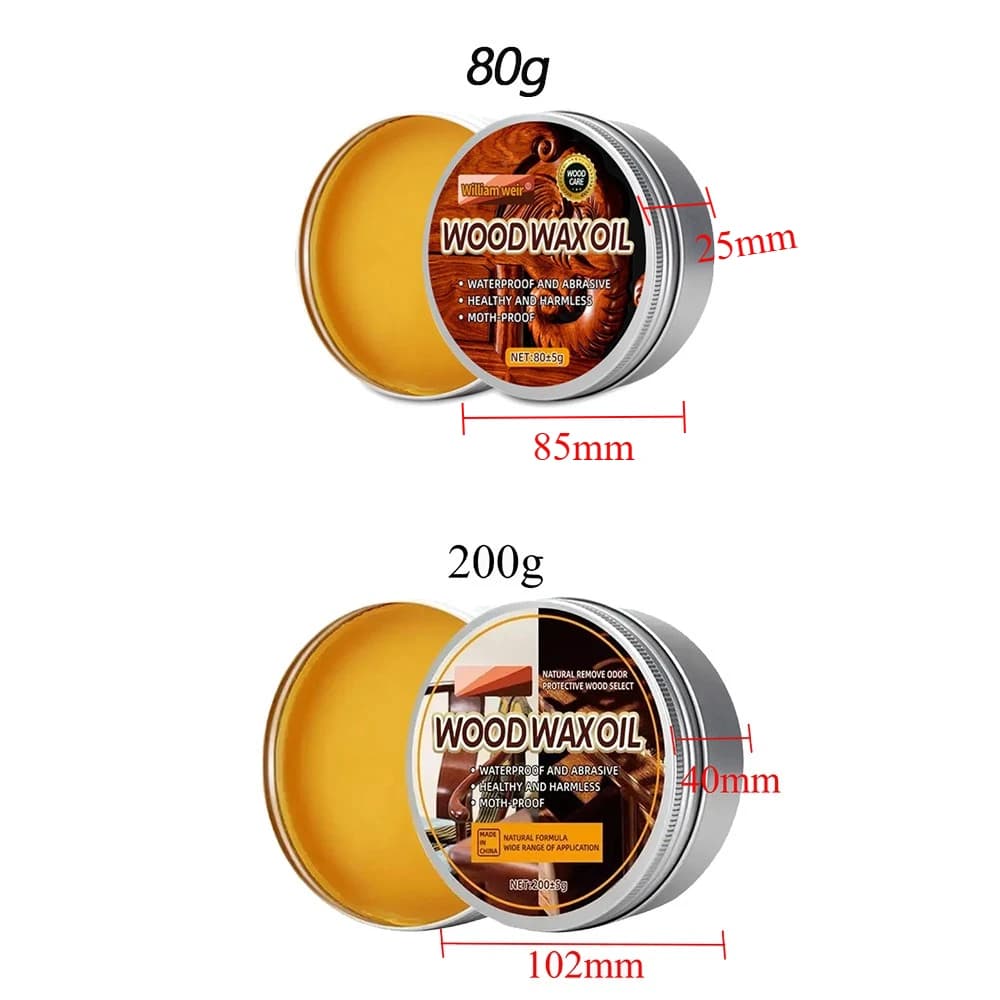 Cire d'abeille en bois pour meubles de maison, cire d'abeille imperméable, huile de bois, tous Types de nettoyant pour meubles et armoires