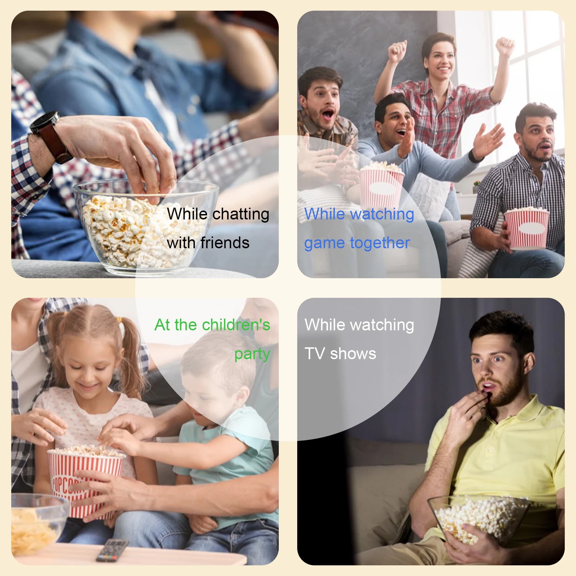 Machine à pop-corn domestique, Air chaud sain, sans huile, Machine à pop-corn pour la cuisine des enfants, bricolage fait maison, film de pop-corn Snack Sonifer