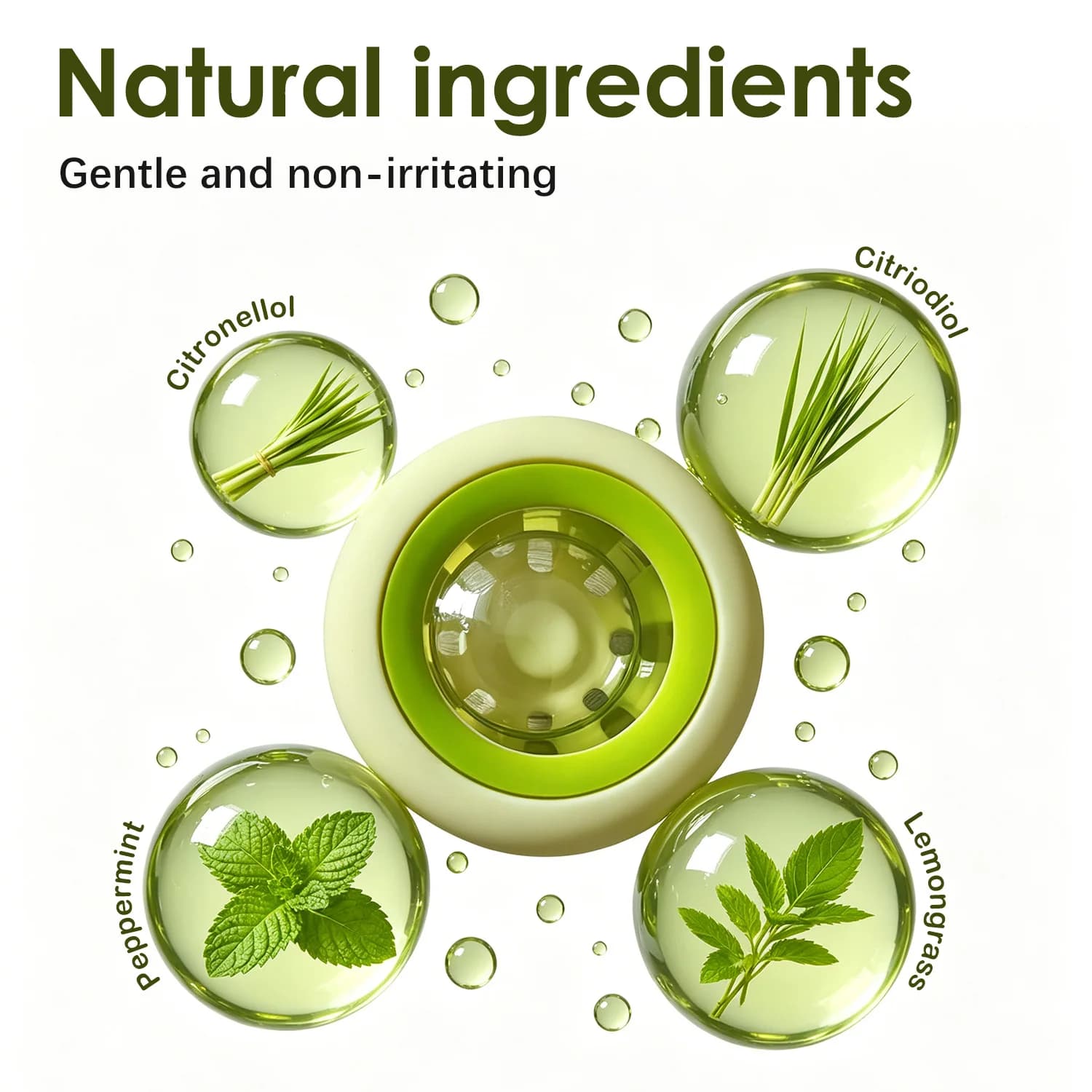 Clip anti-moustiques portable à l'huile essentielle de plantes naturelles, anti-moustiques, pour le camping en plein air, la randonnée, les enfants et les adultes
