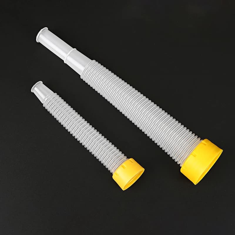 Pot à huile en plastique translucide à Long col, pichet de mesure d'huile automobile de grande capacité 2/3/5 litre avec bec verseur