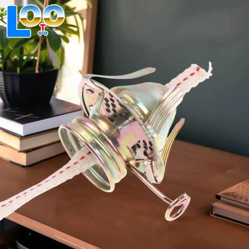 Brûleur de lampe à huile pour lampes antiques, pièces de rechange pour lampes à huile avec collier de réduction et mèche de lampe en coton