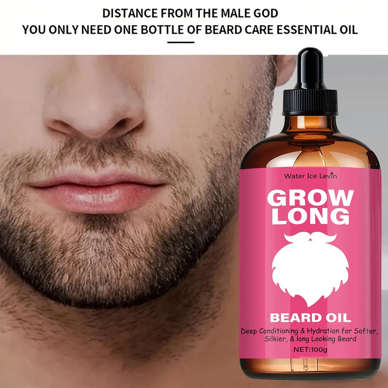 Huile à barbe Levin : le mélange ultime pour la croissance et la brillance. Hydrate en profondeur pour une barbe plus douce, plus silhouette et gérée