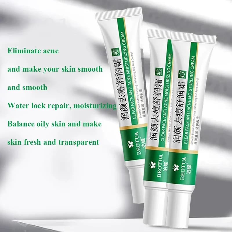 Crème de traitement de l'acné à base de plantes, dissolvant de cicatrices du visage, Gel réparateur, contrôle de l'huile, rétrécissement des Pores, blanchiment des Pores, soins pour la peau, cosmétiqu
