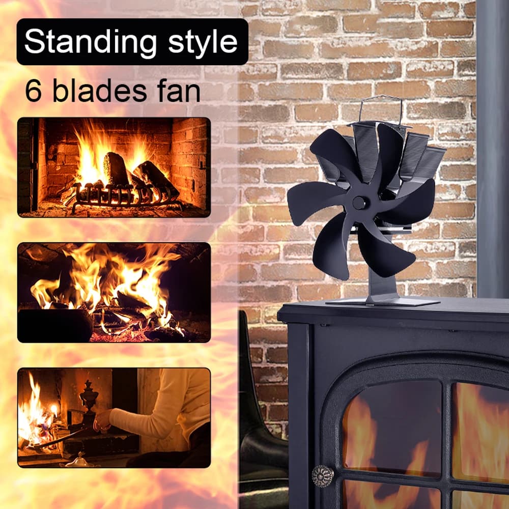 Ventilateur de cheminée noir