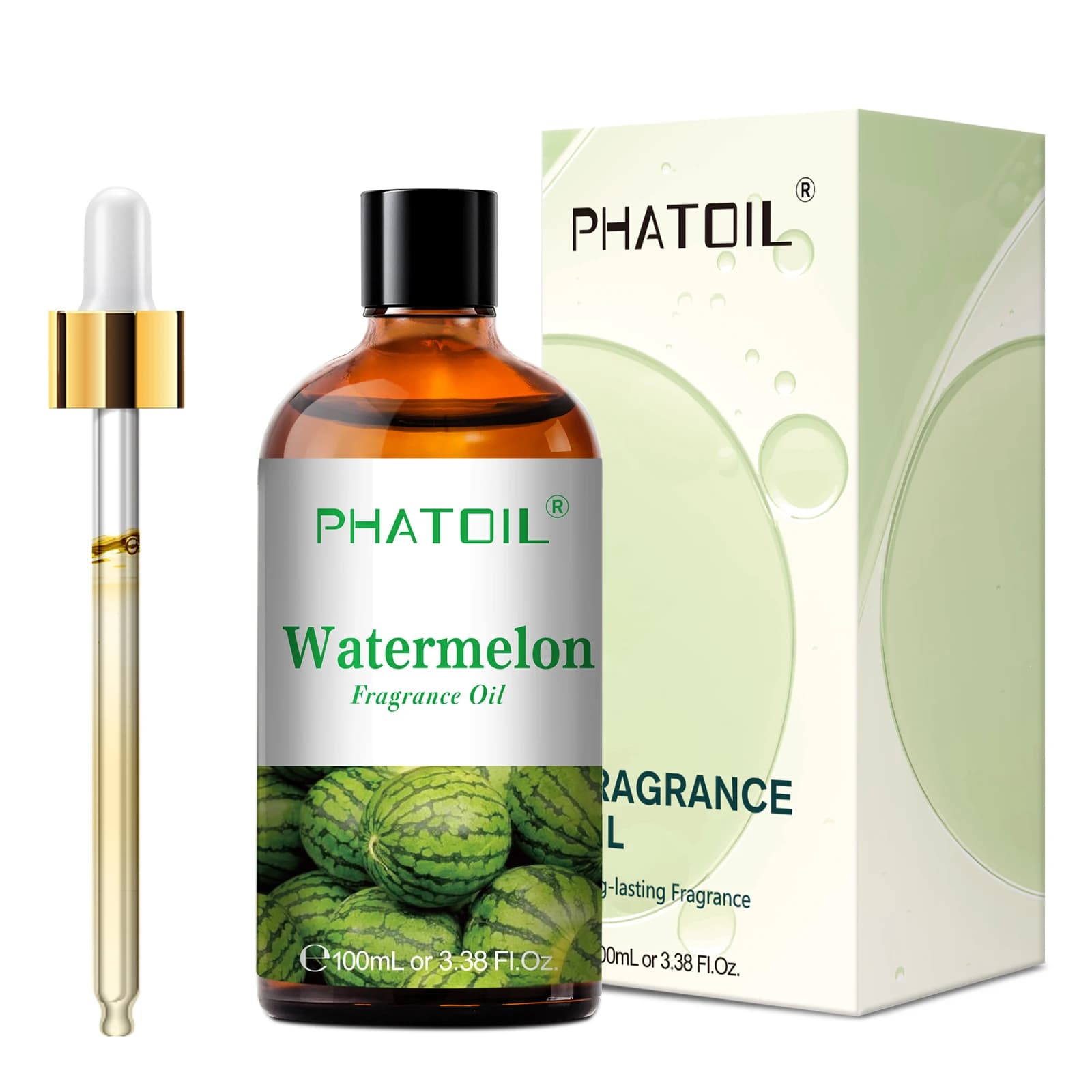 PHATOIL 100ml huile parfumée aux fruits avec compte-gouttes-noix de coco et vanille mangue pastèque fraise huiles d'aromathérapie pour diffuseur