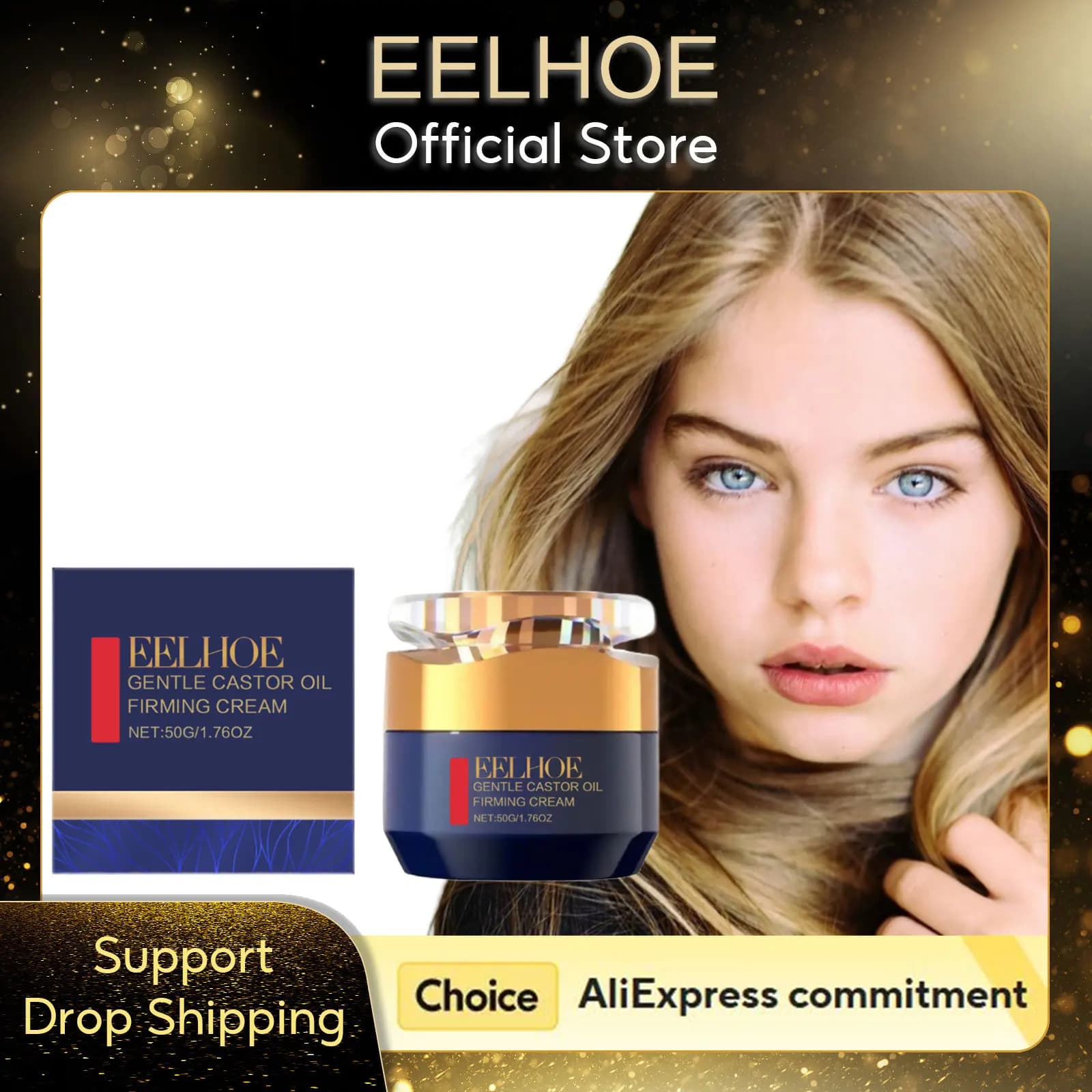 EELHOE crème raffermissante pour le corps à l'huile de ricin biologique élimine le relâchement abdominal augmente l'élasticité de la peau rajeunir la crème raffermissante pour la peau