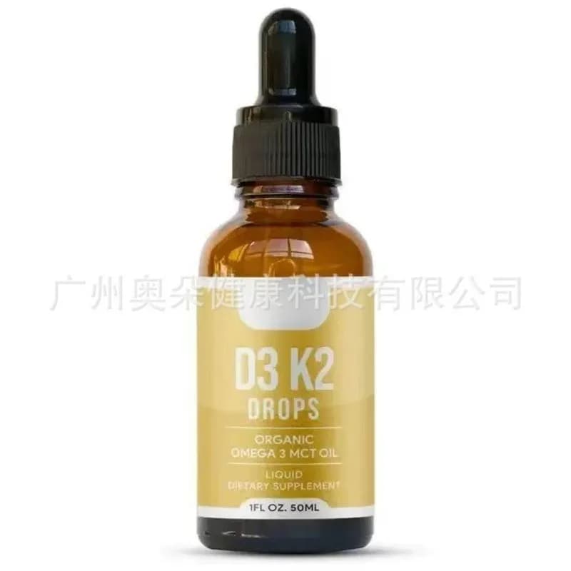 Gouttes liquides de Vitamine D3 K2 – Complément alimentaire naturel pour soutenir la force osseuse