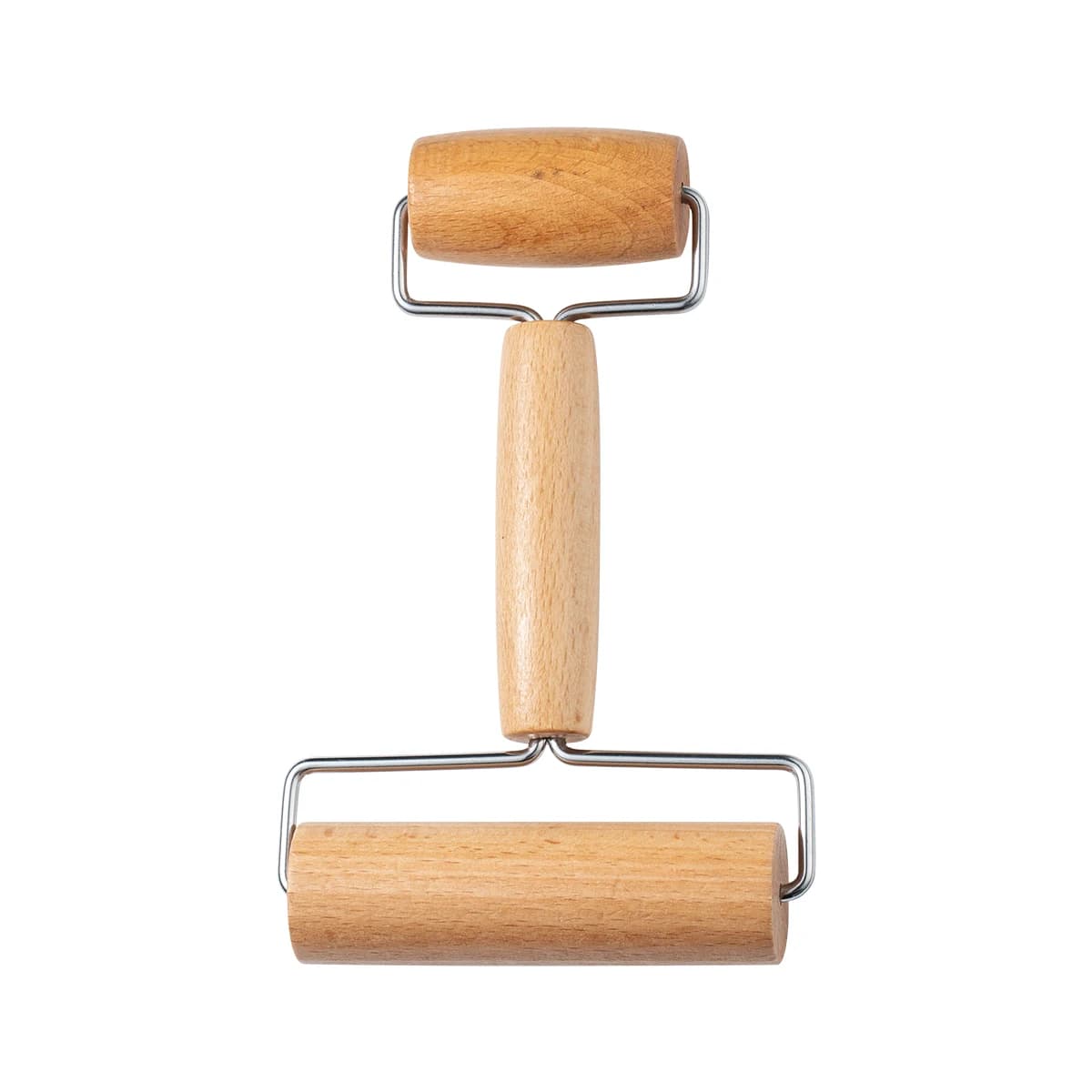 Rouleau à pâtisserie à double extrémité en bois d'érable 1 pièce ; bâton de farine de style