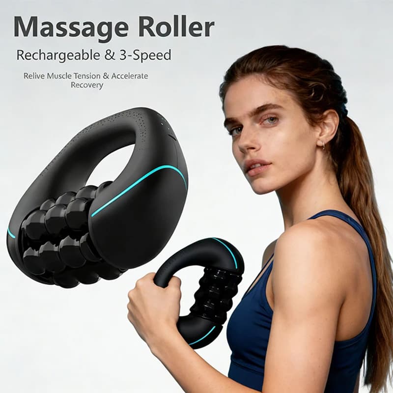 Masseur électrique portatif à rouleaux pour la relaxation musculaire de tout le corps