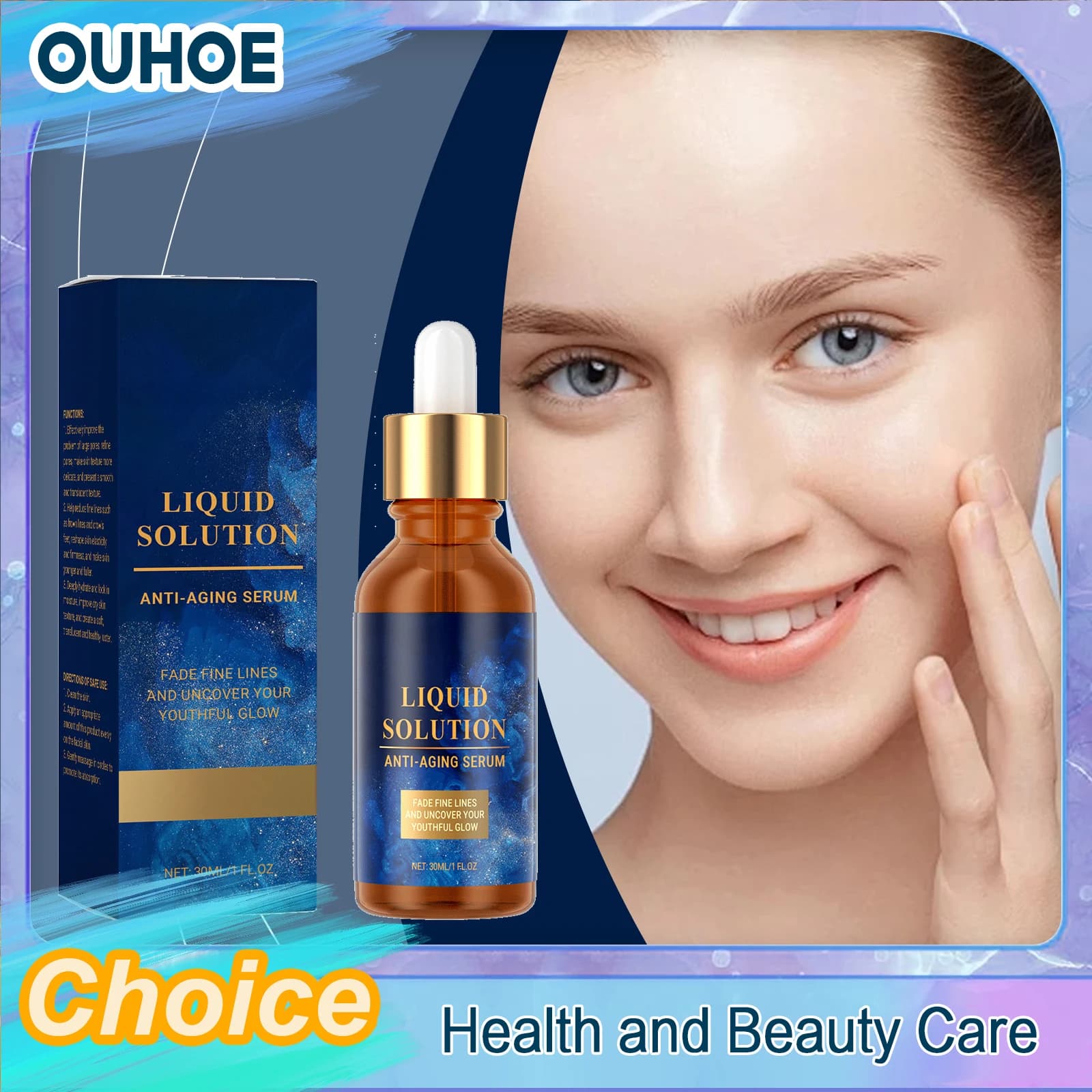 Sérum Anti-âge, réduit les rides, estompe les ridules, blanchissant, raffermissant, éclaircit les taches, répare, nourrissant, hydratant, Essence pour le visage