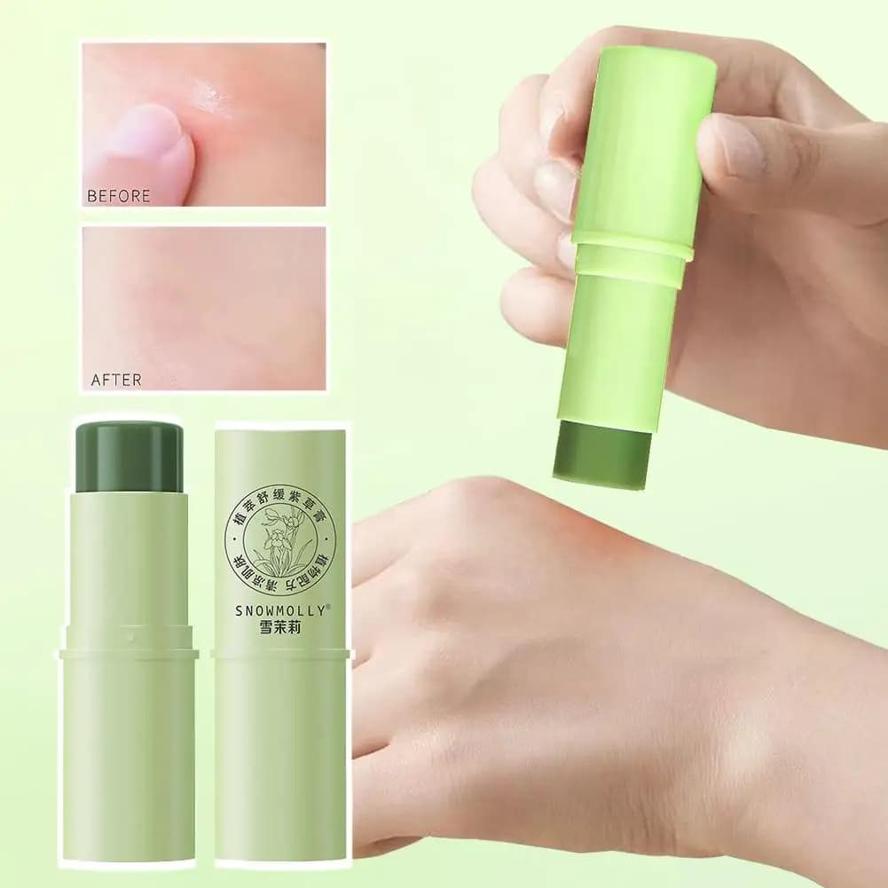 Baume Apaisant Anti-Moustiques et Préventif contre les Piqûres Estivales à l'Extrait de Plante Snowmolly – Stick Herbal Apaisant