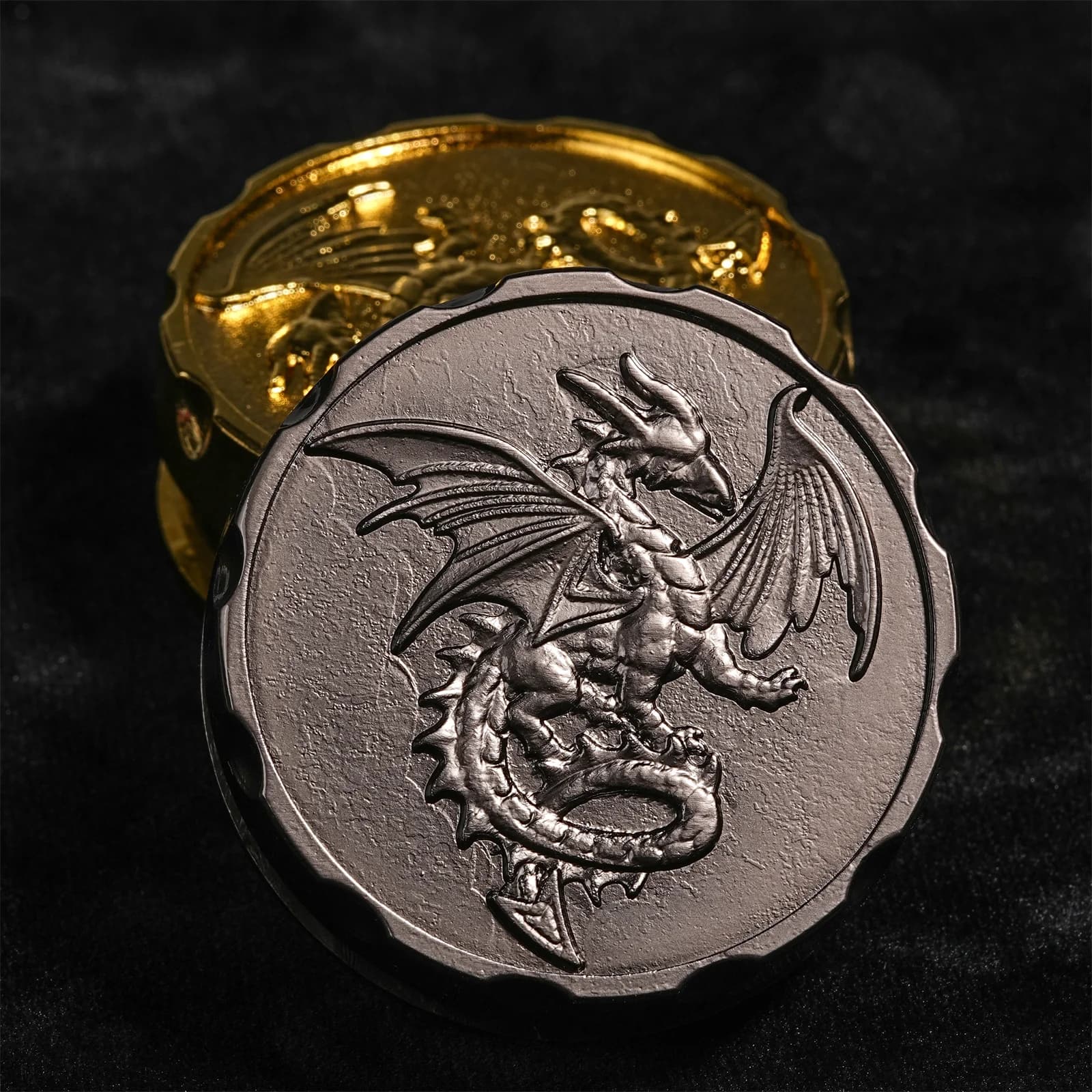 DND dés D20 noir rouge doigt roue rotative dés D & D jeu de société donjons Dragons TRPG polyédrique numérique dés jeu de Table