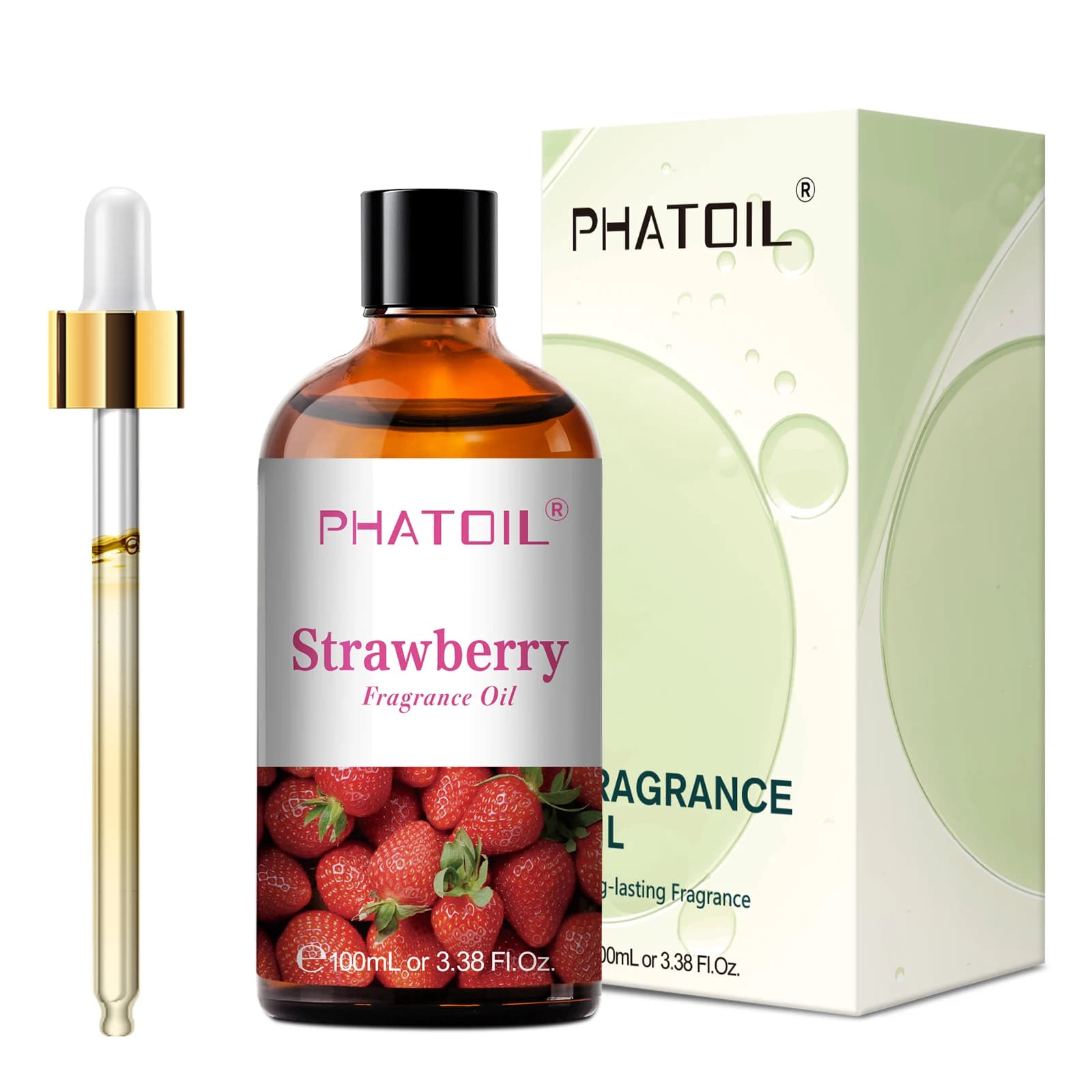 PHATOIL 100ml huile parfumée aux fruits avec compte-gouttes-noix de coco et vanille mangue pastèque fraise huiles d'aromathérapie pour diffuseur