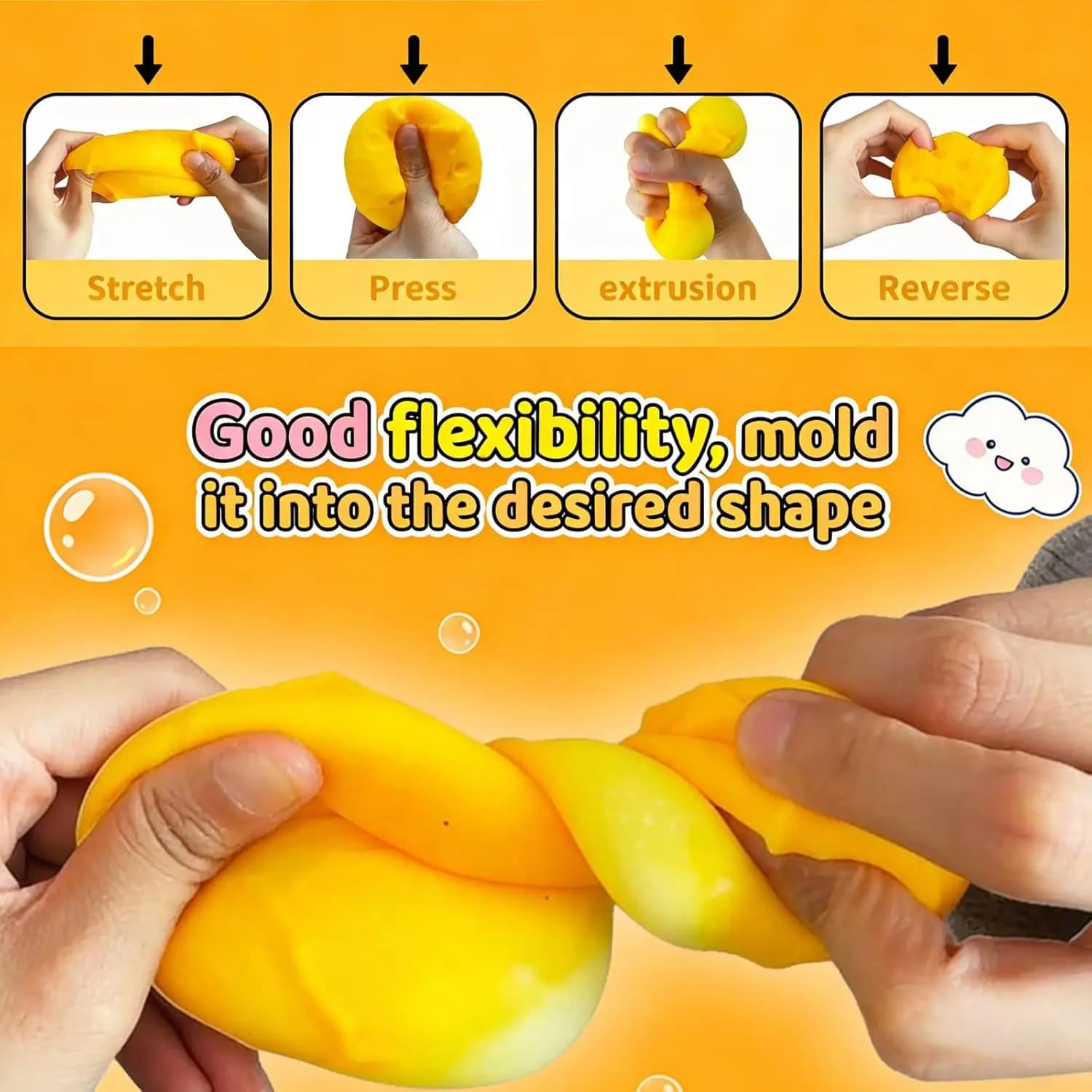 Jouet Squishy en forme de bloc de fromage, à remontée lente, doux, anti-stress, pour enfants et adultes, jouet de bureau, cadeau