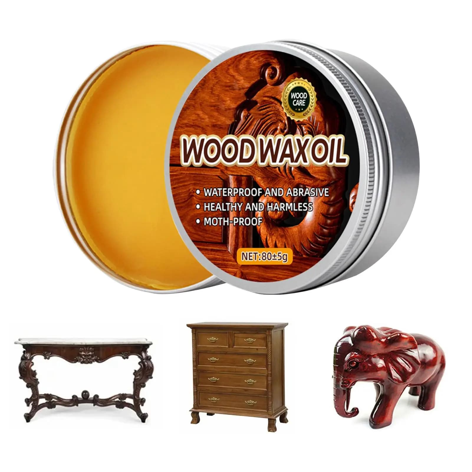 Huile de cire d'abeille Portable spécifique au bois