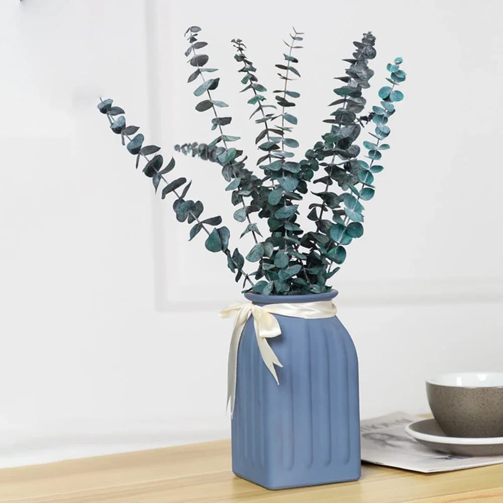 Bouquet de fleurs séchées en feuilles d'eucalyptus, Bouquet de table, fleurs de mariage, décoration de la maison, accessoires pour la maison, plantes de table