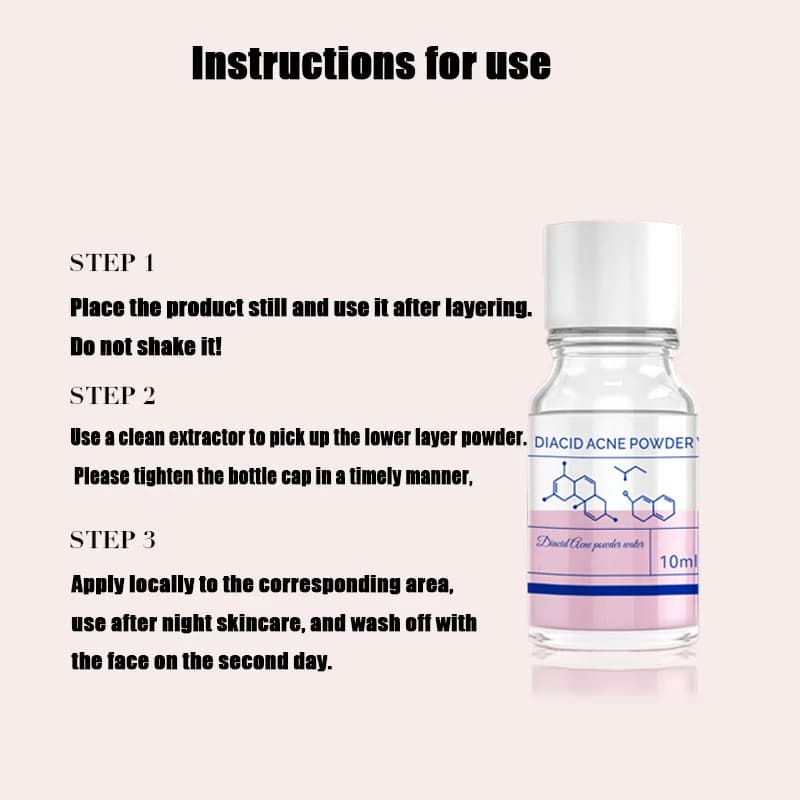Essence concentrée contre l'acné à l'acide salicylique de rose : Contient de l'acide salicylique, de la calamine, double soin, soin des muscles acnéiques^*/y^