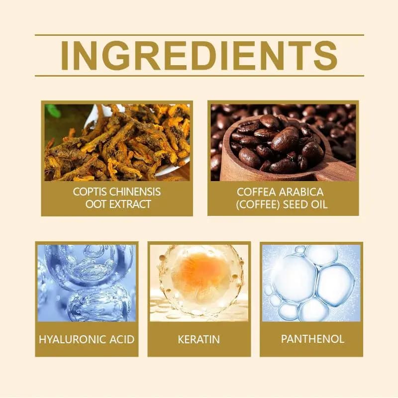 Huile Capillaire Noircissante Naturelle pour Cheveux Noirs, Nettoyante, Fortifiante, Nourrissante, Réparatrice pour Cheveux Blancs et Gris
