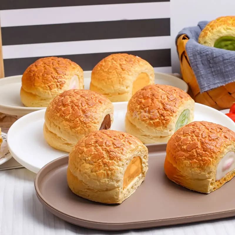 1 pièce Modèle de simulation de pain en paine et gâteau, effet rebondissant, pour décompression par compression, accessoire de photographie alimentaire pour influenceurs
