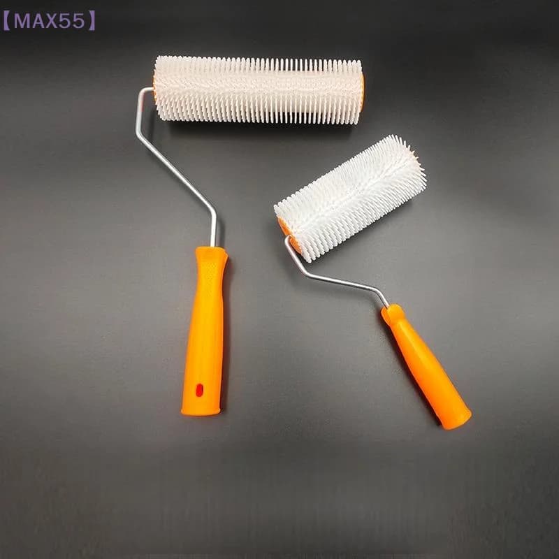 【MAX-55】1 pièce 10/16/24CM Rouleau brosse à pointes anti-mousse pour lissage de sol en latex