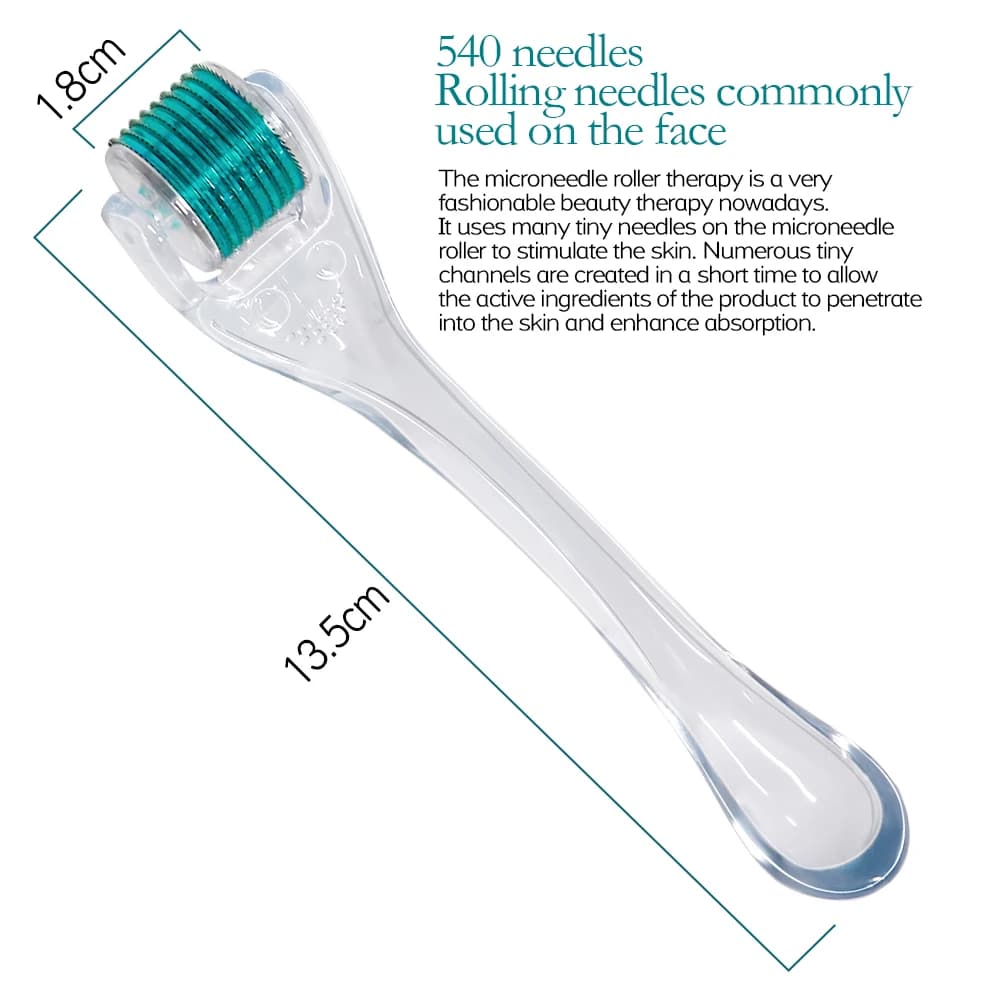 Rouleau Derma Micro Professionnel pour le Visage – Outil de Beauté Innovant pour une Peau et des Cheveux Améliorés, Micro-Aiguilles pour le Visage et le Cuir Chevelu, Soin de la Peau