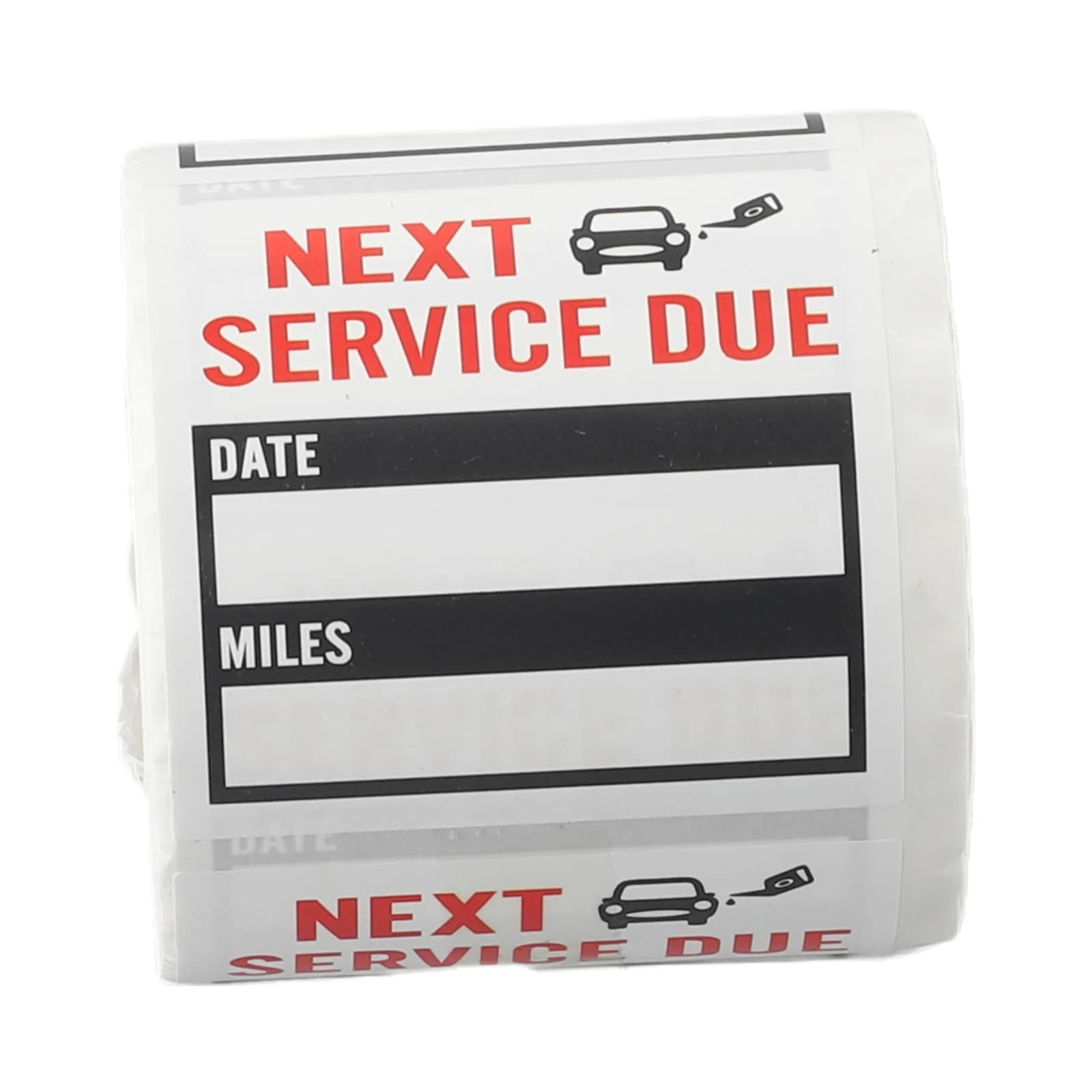 Autocollant de changement d'huile de voiture, autocollant de service de changement d'huile, autocollant transparent Lite, auto-adhésif, 2*2 pouces, 300 pièces par rouleau
