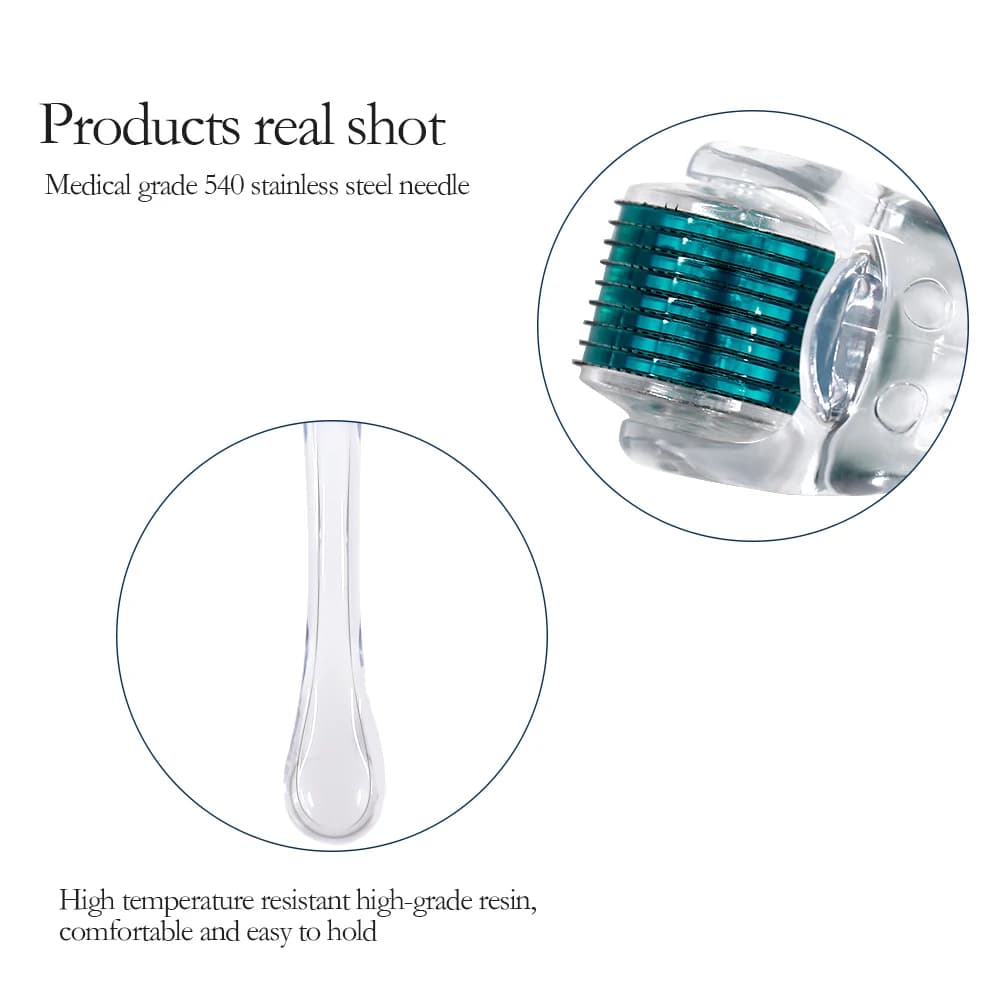 Rouleau Derma Micro Professionnel pour le Visage – Outil de Beauté Innovant pour une Peau et des Cheveux Améliorés, Micro-Aiguilles pour le Visage et le Cuir Chevelu, Soin de la Peau