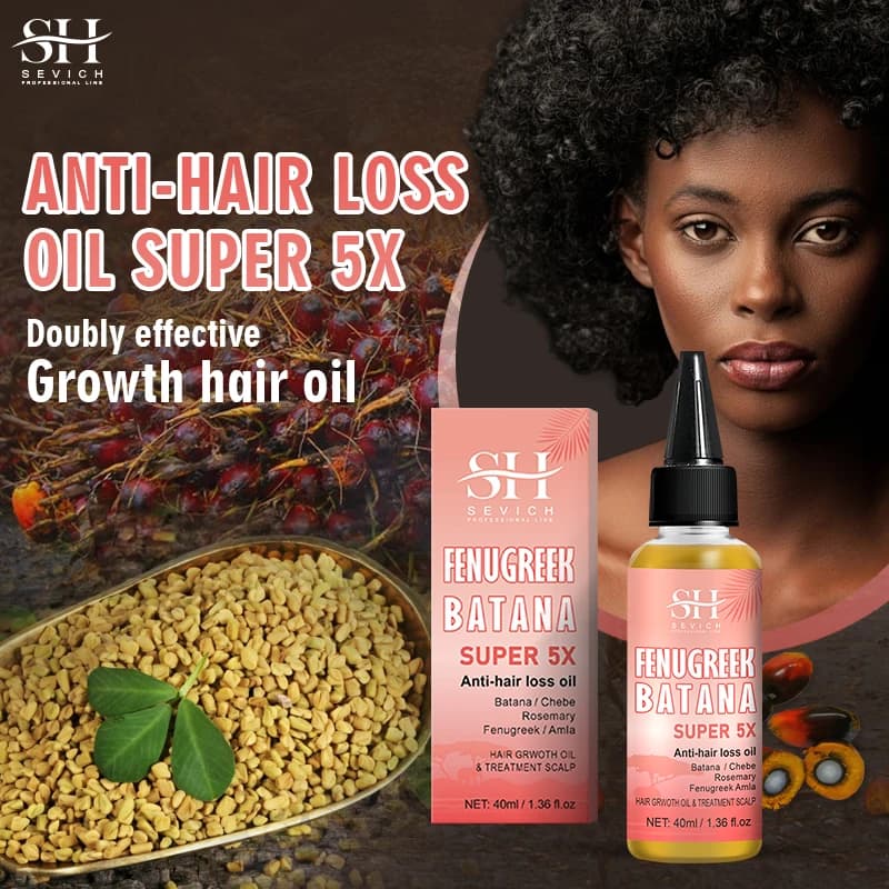 Huile de Croissance Capillaire Super Rapide pour Homme et Femme, Produit Anti-Perte de Cheveux, Romarin, Repousse Capillaire, Poupée Batana, Château Amla, 5 Pièces