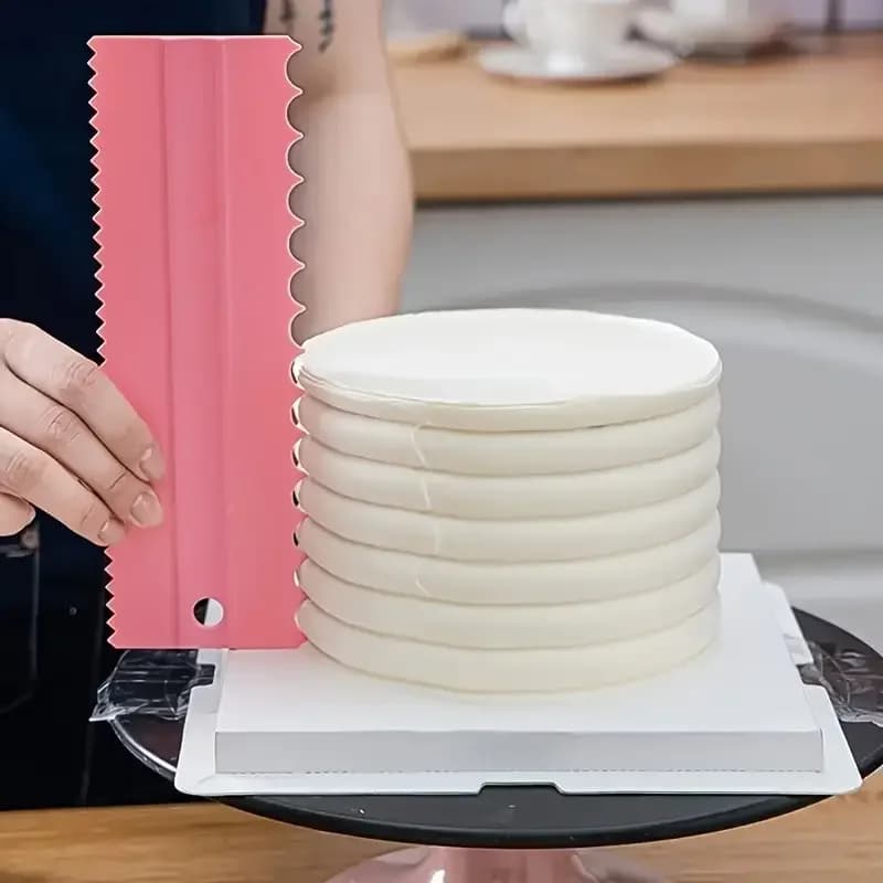 Ensemble de grattoirs à gâteaux 4 pièces, outils de glaçage plus lisses et de décoration de gâteaux pour crème au beurre, Fondant, biscuits, fournitures de cuisson professionnelles