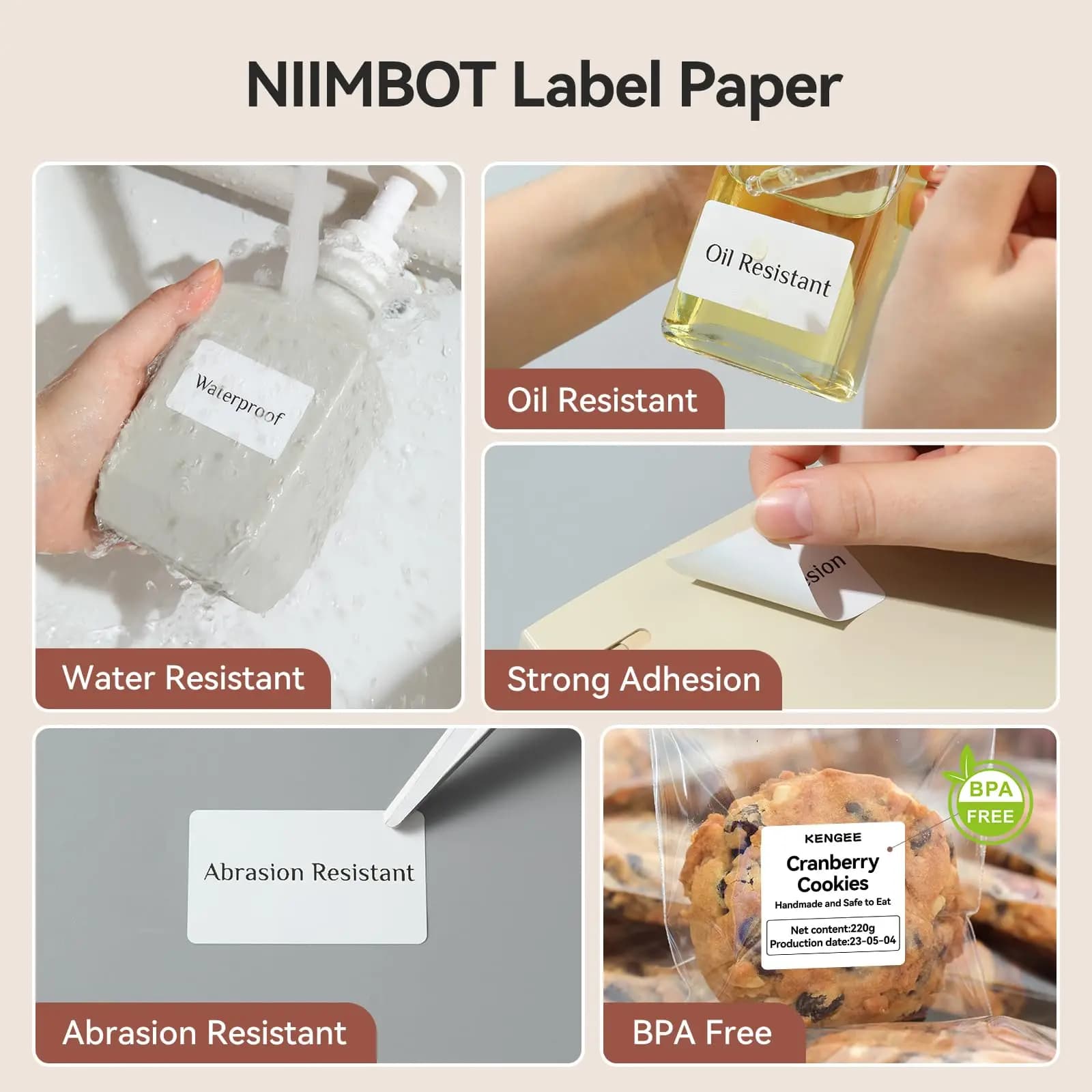 Rouleau de papier pour imprimante d'étiquettes B21 B1