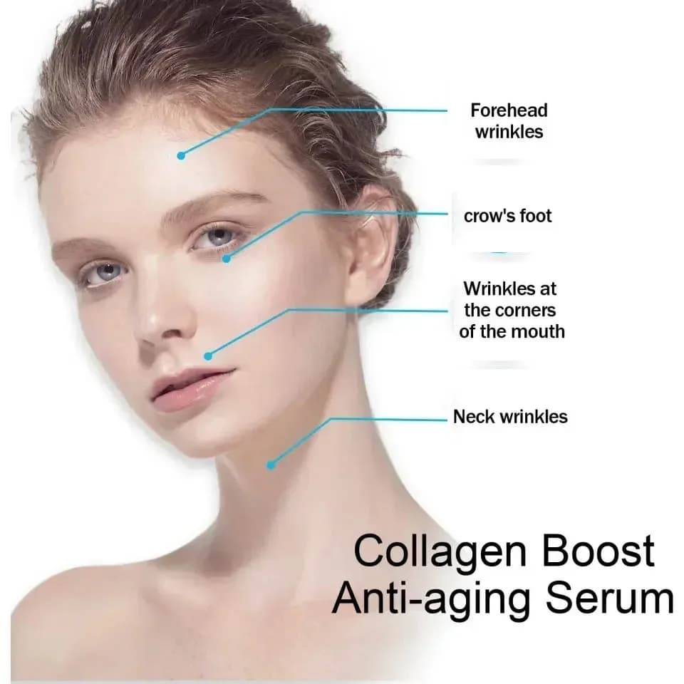 Sérum anti-âge pour le visage, le cou et le front, produit pour l'élimination des déformations, hydratant, lifting des ridules, raffermissant, resserre la peau