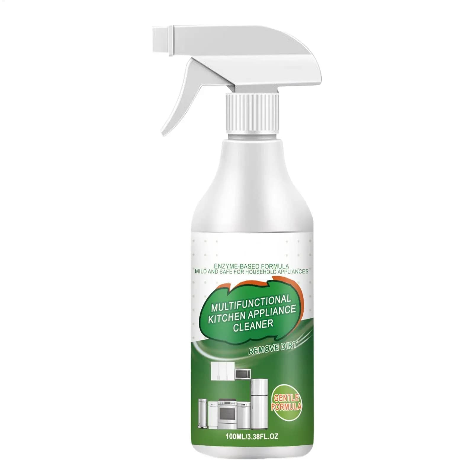Spray Nettoyant 100ml – Dégraissant Cuisine Sans Effort pour Plaques de Cuisson, Fours, Hottes Aspirantes – Outil de Nettoyage de Cuisine