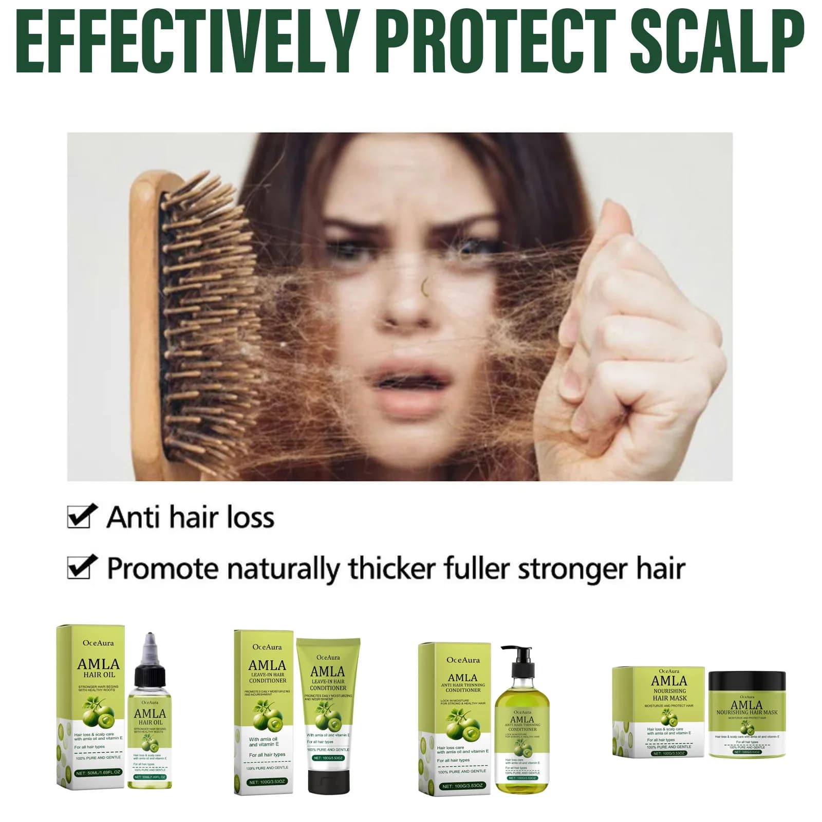 Ensemble de soins capillaires naturels à l'huile de ricin, shampoing nourrissant, revitalisant, réparation, teinture à chaud, huile endommagée, parfum brillant, masque de soin pour cheveux